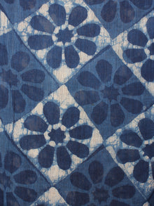 Indigo Bagru Hand Block Printed Handloom Cotton Stole - S6317024