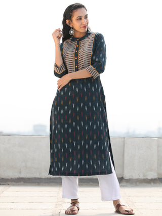 Tagai Sahat- Set of Ikat Kurta & Pants  - KS125A2416