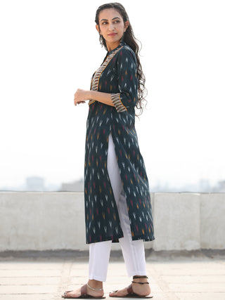 Tagai Sahat- Set of Ikat Kurta & Pants  - KS125A2416