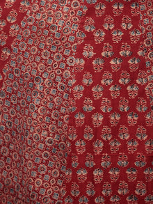 Red Beige Black Blue Ajrakh Hand Block Printed Kurta  - K64BP0128