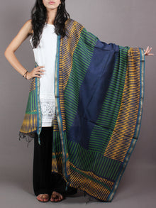 Multi Color Hand Block Printed Chanderi Dupatta - D0417076