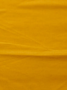 Black White Yellow Hand Block Printed Cotton Suit-Salwar Fabric With Chiffon Dupatta (Set of 3) - SU01HB359