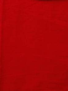 Black White Red Hand Block Printed Cotton Suit-Salwar Fabric With Chiffon Dupatta (Set of 3) - SU01HB360