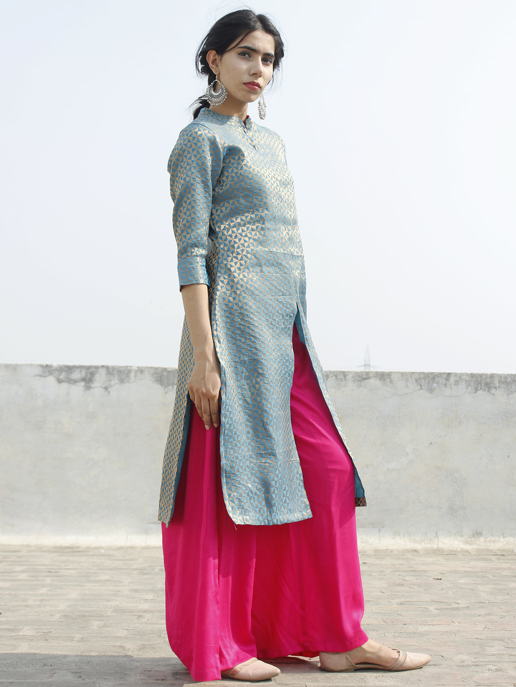 Plain Stand Collar Neck Formal Kurti at Rs.899/Piece in kottayam offer by  Valentines Boutique