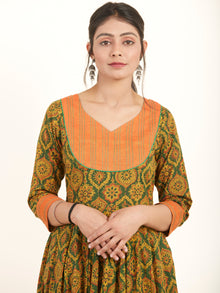 Fiza Zubeda Flared Long Ajrakh Dress