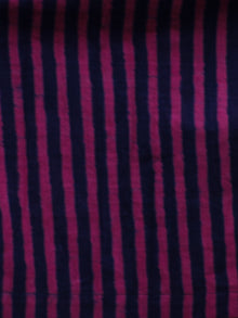 Purple Magenta Hand Block Printed Cotton Top - T13F464