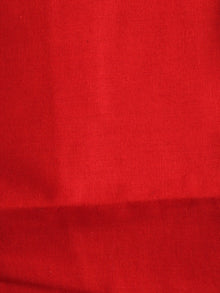 Black Red White Ikat Handwoven Cotton Suit Fabric Set of 3 - S1002039