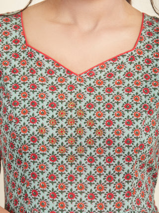 Fiza Sunehra Flared Long Dress