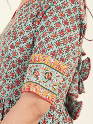 Fiza Sunehra Flared Long Dress