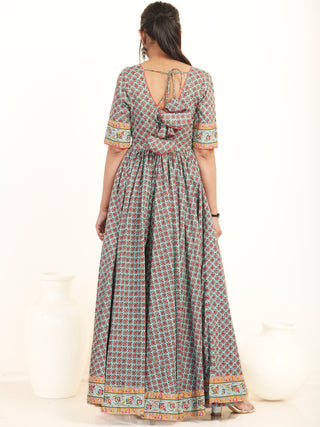 Fiza Sunehra Flared Long Dress