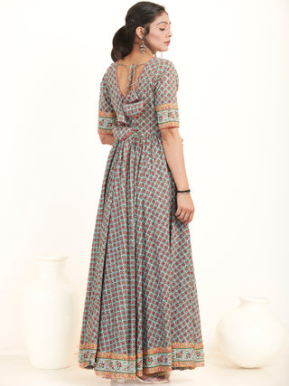 Fiza Sunehra Flared Long Dress