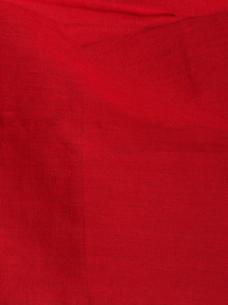 Azure Red White Yellow Ikat Handwoven Cotton Suit Fabric Set of 3 - S1002005