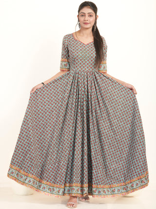 Fiza Sunehra Flared Long Dress
