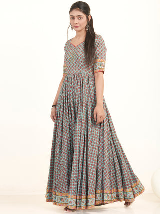Fiza Sunehra Flared Long Dress