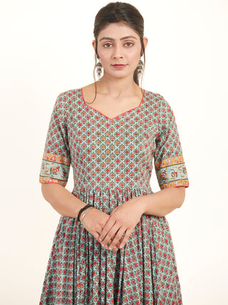 Fiza Sunehra Flared Long Dress