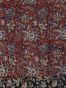 Red Beige Blue Mustard Black Hand Block Printed Cotton Dress With Box Pleats and side pockets- D70F577