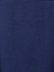 Indigo Ivory Hand Shibori Dyed Cotton Suit-Salwar Fabric With Chiffon Dupatta - S1628177