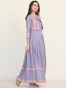 Fiza Roheen Pleated Embroidered Long Jacket Dress