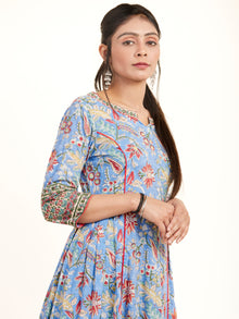 Fiza Kavita Pleated Long Dress
