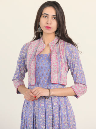 Fiza Roheen Pleated Embroidered Long Jacket Dress