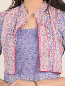 Fiza Roheen Pleated Embroidered Long Jacket Dress