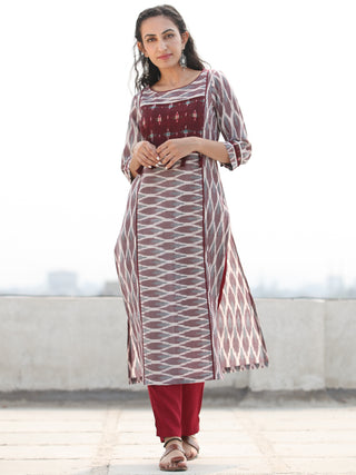 Tagai Ushna- Set of Ikat Kurta & Pants  - KS127A2420