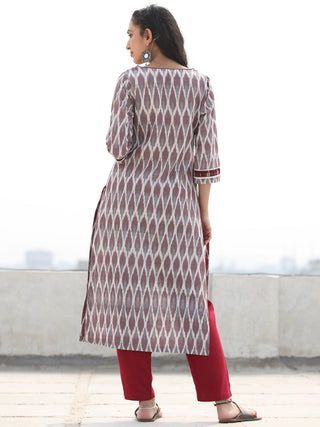 Tagai Ushna- Set of Ikat Kurta & Pants  - KS127A2420