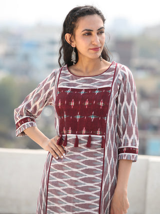 Tagai Ushna- Set of Ikat Kurta & Pants  - KS127A2420