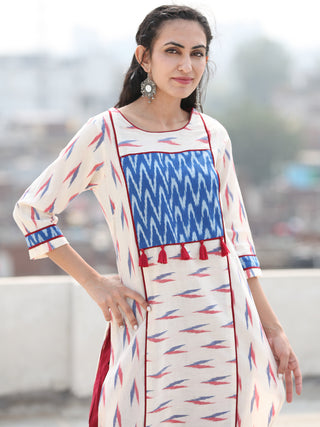 Tagai Ulfa- Set of Ikat Kurta & Pants  - KS127B2429