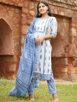 Nayab Amrin - Kurta Pants & Dupatta - KS14F2567D