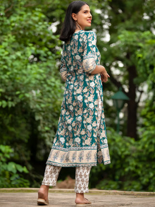 Nayab Rafya - Set of Kurta Pants & Dupatta - KS14E2560D