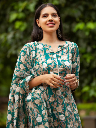 Nayab Rafya - Set of Kurta Pants & Dupatta - KS14E2560D