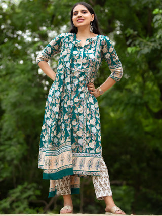 Nayab Rafya - Set of Kurta Pants & Dupatta - KS14E2560D
