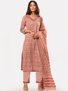 Fiza Basant Set Of Kurta Pant Dupatta