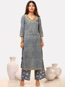 Megha Saima Set Of Kurta Pant Kota Dupatta