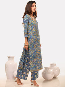 Megha Saima Set Of Kurta Pant Kota Dupatta