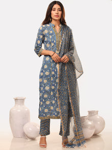 Megha Rutba Set Of Kurta Pant Kota Dupatta