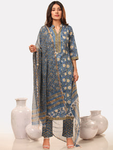 Megha Rutba Set Of Kurta Pant Kota Dupatta