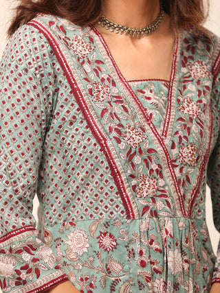 Fiza Utsav A Line Kurta