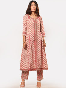 Fiza Bahaar Set Of Flared Kurta Pants Dupatta