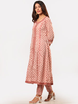 Fiza Bahaar Set Of Flared Kurta Pants Dupatta