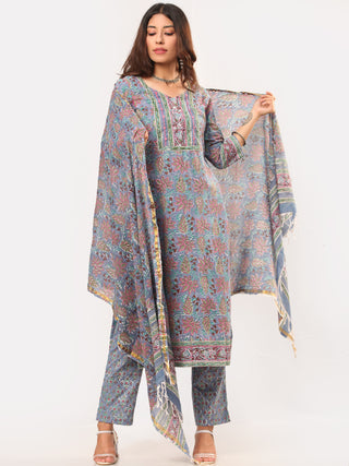 Megha Palak Set Of Kurta Pant Dupatta