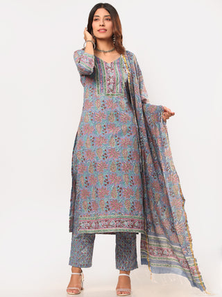 Megha Palak Set Of Kurta Pant Dupatta