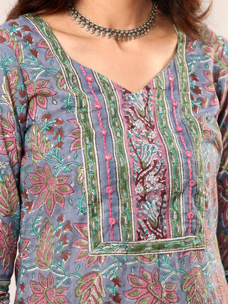 Megha Palak Set Of Kurta Pant Dupatta