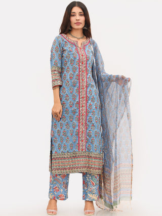 Megha Bahaar Set Of Kurta Pant Kota Dupatta