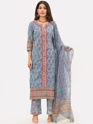 Megha Bahaar Set Of Kurta Pant Kota Dupatta