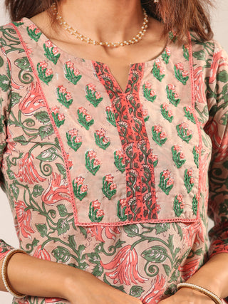 Fiza Manal Set Of Straight Kurta Salwar Pants Dupatta