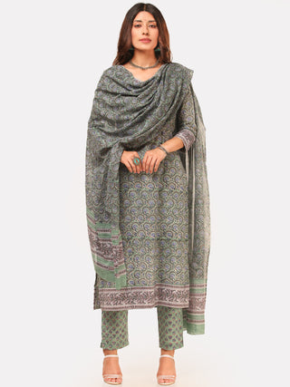 Harit Prerna Set Of Kurta Pant Dupatta