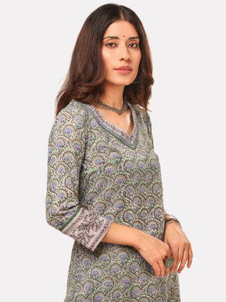 Harit Prerna Set Of Kurta Pant Dupatta