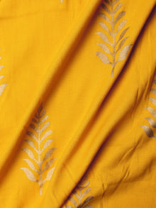 Yellow Gold Hand Block Printed Cotton Fabric Per Meter - F001F2000
